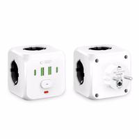 Tech-Protect PCL3x4 pagarinātājs, 2x USB-A, 2x USB-C, 3x AC Schuko tips - balts