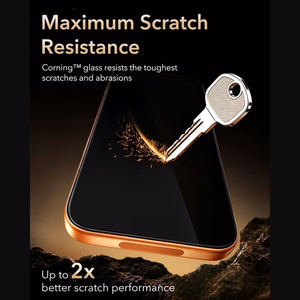 ESR UltraFit Armorite Pro rūdīts stikls, paredzēts iPhone 18 Pro Max / 17 Pro Max, melns