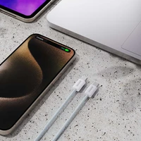 Dudao L6C USB-C - USB-C PD 30W kabelis 2m - gaiši zils