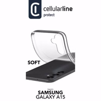 Cellularline Soft - Samsung Galaxy A15 4G / 5G maciņš (caurspīdīgs)
