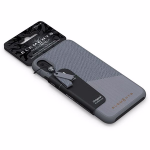 Nordic Elements Original Hel vāciņš ierīcei iPhone XS Max, ar dabīga kļavas koka apdari, vidēji pelēks