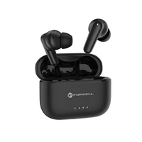 FORCELL F-AUDIO Super Clear Calls bezvadu austiņas bluetooth TWS ANC + ENC + DONGLE melnas