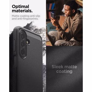 Spigen Rugged Armor maciņš modelim Samsung Galaxy A27 5G – matēti melns