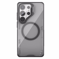 Nillkin Iceblade Prop Magnetic Maciņš with Camera Maciņš and Statīvs saderīgs ar MagSafe for Samsung Galaxy S26 Ultra - caurspīdīgs melns