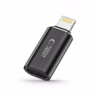 Tech-Protect UltraBoost Lightning (spraudnis) / USB-C (ligzda) adapteris - melns