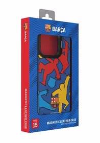 FC Barcelona case iPhone 15 Pro Max Magnētiskais maciņš MagSafe OCFCBMCIP15PMSP SP