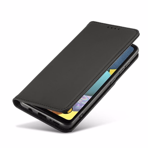 Magnētiskais karšu apvalks Xiaomi Redmi Note 11 maciņš karšu turētājs melns