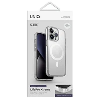 Uniq LifePro Xtreme Magclick Charging viedtālruņa apvalks iPhone 14 Pro - caurspīdīgs