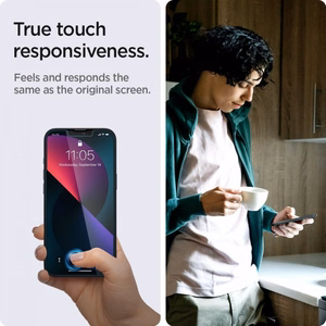 Spigen Glas.tR EZ Fit Privacy rūdītais stikls iPhone 13 Pro Max - 2 gab.