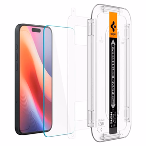 Spigen Glas.tR EZ Fit rūdītais aizsargstikls iPhone 15 / 16 – 2 gab.