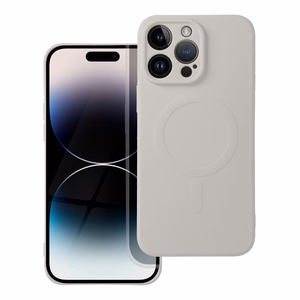Silikona MAG COVER viedtālruņa apvalks ar MagSafe SAMSUNG S25 Ultra pelēkas titāna krāsas