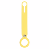 Silikona cilpa Airtag dzeltena