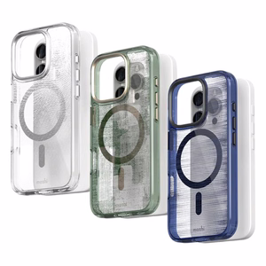 Moshi iGlaze MagSafe vāciņš ierīcei iPhone 16 Pro Max, “Mist White” krāsā