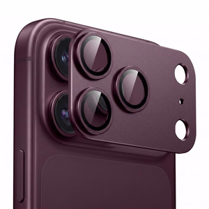 Tech-Protect Camfull Fit+ rūdīta stikla kameras aizsargs iPhone 18 Pro Max, bordo