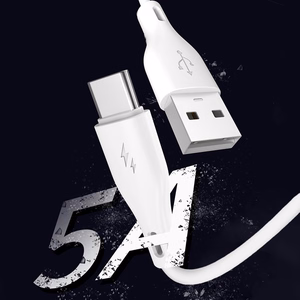 Dudao USB / USB Type C 5A 1m balts (L2T 1m white)
