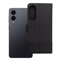 GOMMA grāmatas tipa viedtālruņa apvalks SAMSUNG S25 Edge melns