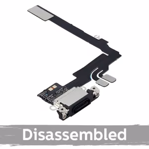 Uzlādes ports saderīgs ar iPhone 16 Pro melns titāns (100% oriģināls izjaukts)