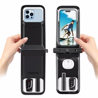 USAMS Ūdensizturīgs dubults maciņš 6.7" IP68 rozā FSD1403 (YD014)