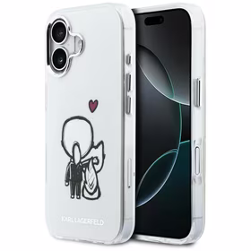 Karl Lagerfeld Karl & Choupette Back MagSafe Maciņš for iPhone 17 - Clear
