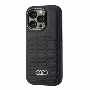 Audi Synthetic Leather MagSafe iPhone 16 Pro 6.3" black/black hardcase AU-TPUPCMIP16P-GT/D3-BK