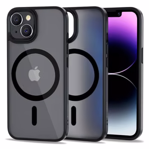 Tech-Protect MagMat Magnētiskais iPhone 14 viedtālruņa apvalks - matēts melns