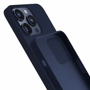 3mk Silicone Case for iPhone 15 Pro Max - Navy Blue