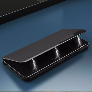 Eco Leather View apvalks ar atveramu vāku un statīva funkciju Samsung Galaxy S22 + (S22 Plus) zils