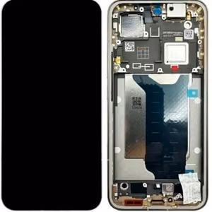 LCD ekrāns Xiaomi 15T Pro 5G ar skārienekrānu ar rāmi Pelēks oriģināls (servisa iepakojums)