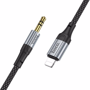 AUX kabelis Lightning uz Jack 3,5 mm Hoco 1 m UPA26 melns