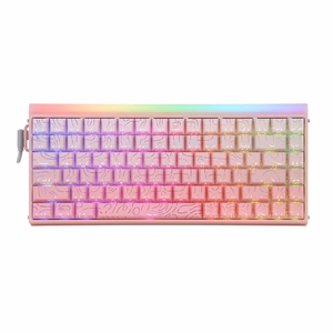 HERO84 HE PINK+Gradient+Contour Dragon King RGB AULA gasket keyboard
