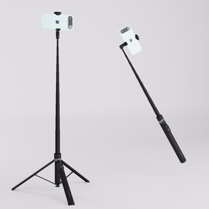 Wozinsky WRZP1 selfiju nūja ar automātiski izvelkamām kājām un statīva funkciju, 1.7 m - melna