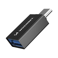 Wozinsky W10GY1S USB-C - USB-A 3.2 10Gb/s adapteris - melns