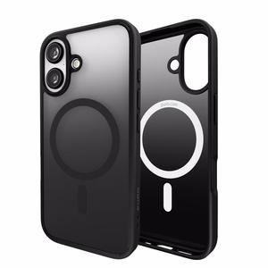 Puro Gradient Magnētiskais Silikona viedtālruņa apvalks iPhone 16 - Melna