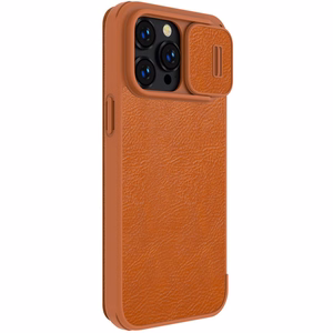 Чехол Nillkin Qin Pro Leather Apple iPhone 14 Pro Max коричневый