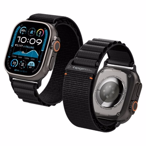 SPIGEN WBF1 РЕМЕШОК APPLE WATCH 6 / 7 / 8 / 9 / 10 / SE / ULTRA 1 / 2 (44 / 45 / 46 / 49 MM) ЧЕРНЫЙ
