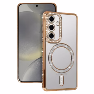 Bling Magsafe Case for Samsung Galaxy A56 5G gold