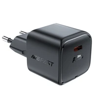 Acefast A77 Mini PD 30W GaN USB-C sienas lādētājs - melns