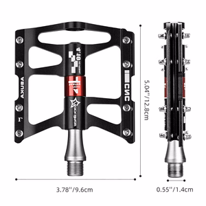 Rockbros JT410 4.10 velosipēda pedāļi ar 4 gultņiem – melni