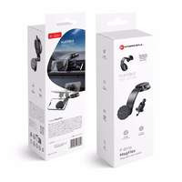 FORCELL F-GRIP MagFlex magnētiskais auto turētājs vējstiklam / paneļim / ventilācijas atverei melns