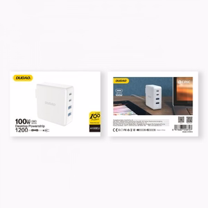 Lādētājs Dudao A100EU Balts 100W (2xPD / 2xQC3.0)