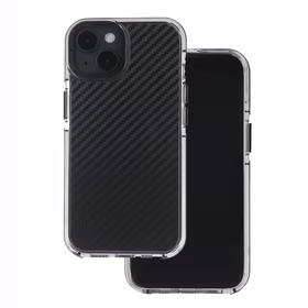 Acrylic Carbon maciņš for iPhone 16e / 17e melns