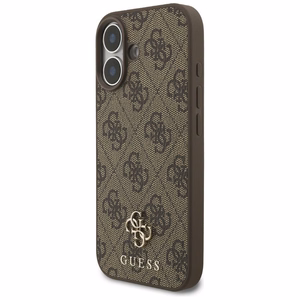 GUESS viedtālruņa apvalks IPHONE 17, saderīgs ar MagSafe GUHMP17SP4SM4MW (PU 4G Small 4G un Classic), brūns