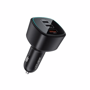Acefast B18 200 W auto lādētājs, 2 × USB-C + USB-A, melns