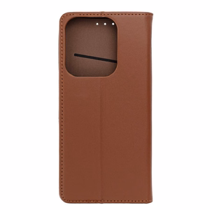 SMART PRO Book ādas apvalks viedtālrunim XIAOMI Redmi 15C (173,16 x 81,07 x 8,2) - brūns