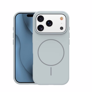 Thin Mag silikona maciņš iPhone 17 Pro Max 6,9″ / iPhone 18 Pro Max 6,9″, sudraba krāsā