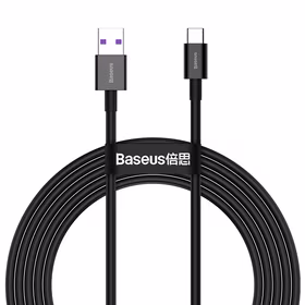 Baseus kabelis Superior USB - USB-C 2,0m melns 66W