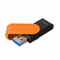 Kingston pendrive 256GB Portable USB 3.2 Gen 1 DataTraveler Exodia S (melns/oranžs)