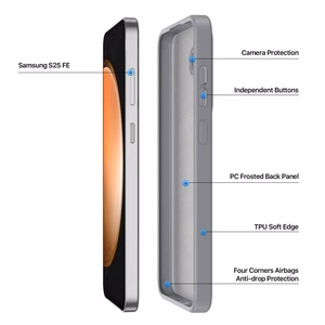 DUX DUCIS apvalks YIND saderīgs ar Magnētisko SAMSUNG S25 FE pelēks