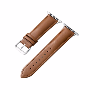 Crong Noble Band dabīgās ādas siksniņa Apple Watch 44 / 45 / 46 / 49 mm, mokas krāsā