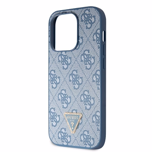 Guess GUHCP14LP4TDSCPB iPhone 14 Pro 6.1" zils/zils cietais apvalks Crossbody 4G Metal Logo